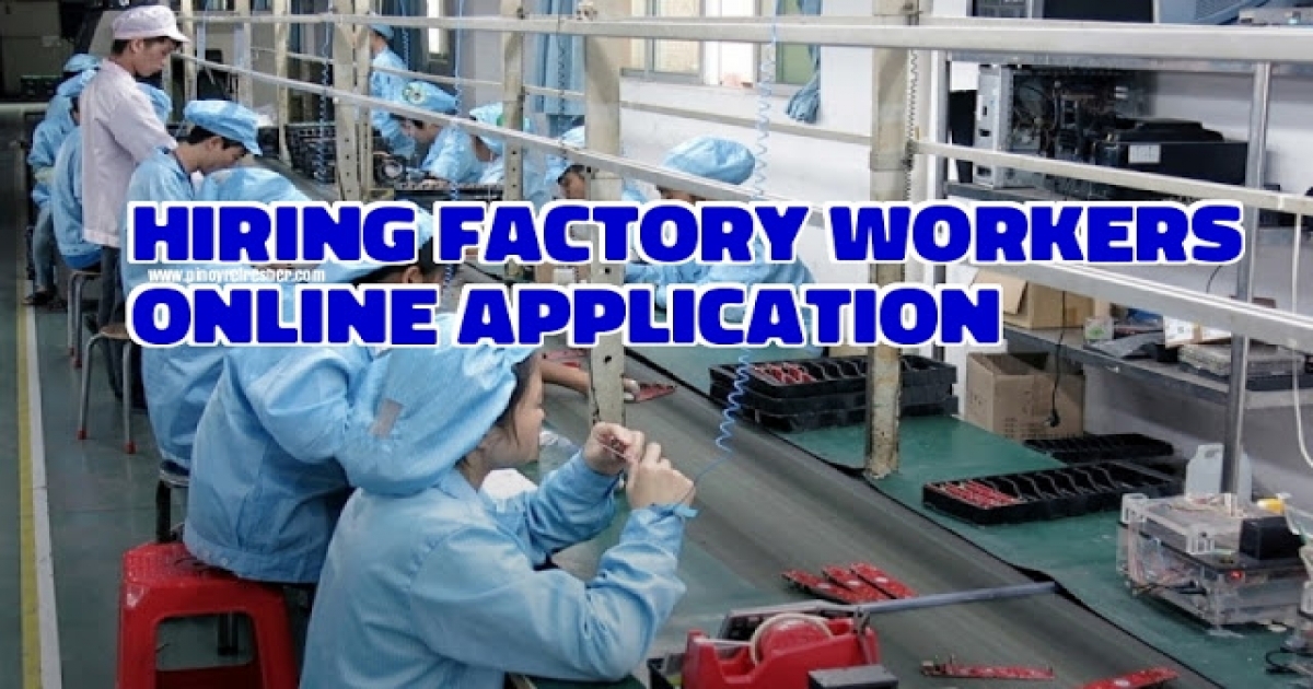 City Employment now Hiring Factory bound to Taiwan | Apply online ...