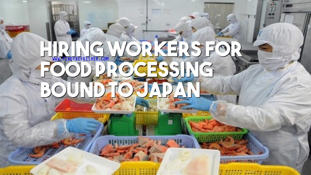 Japan Hiring Production Workers for food processing at least High