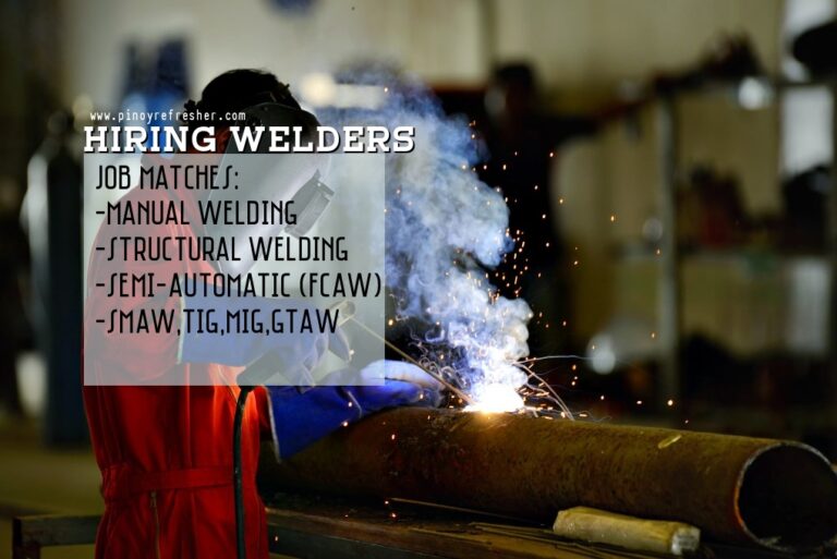 Japan Hiring Welders under Prudential Employment Agency
