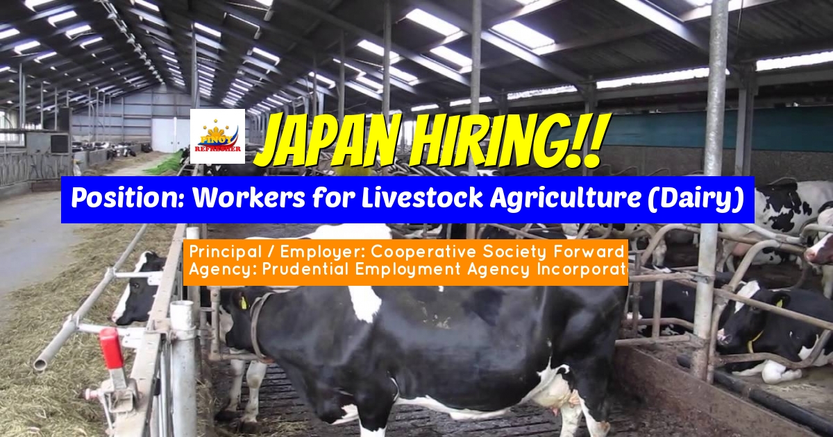 Hiring Livestock Agriculture (Dairy) for Kushiro Ohta Agricultural