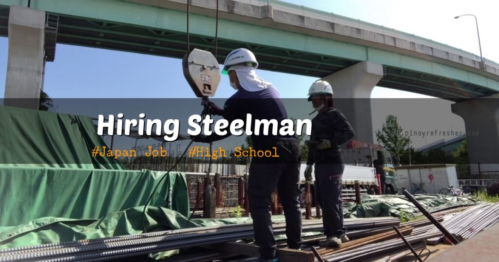 Sanko Agency Hiring Steelman for Daiki Co., Ltd. High School