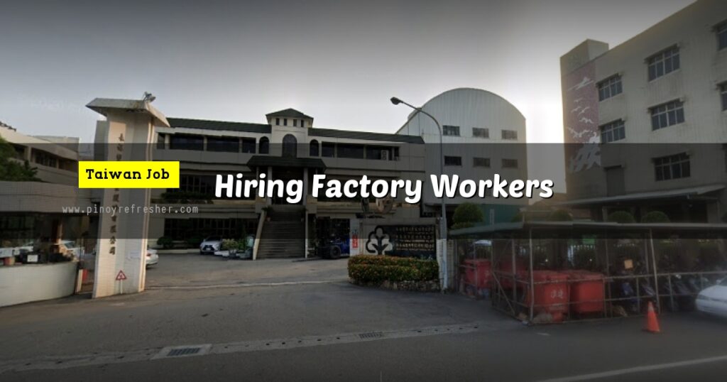 Yonyu Plastic Co., Ltd. is now Hiring Factory Workers under Japan Maruko Agency