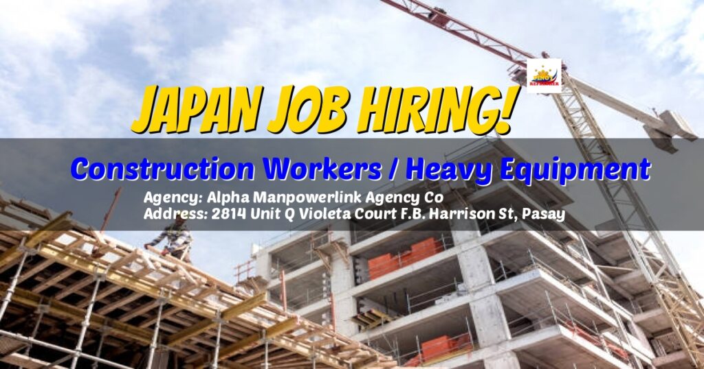 Hiring Construction Workers / Heavy Equipment for Fujiisangyo Co.