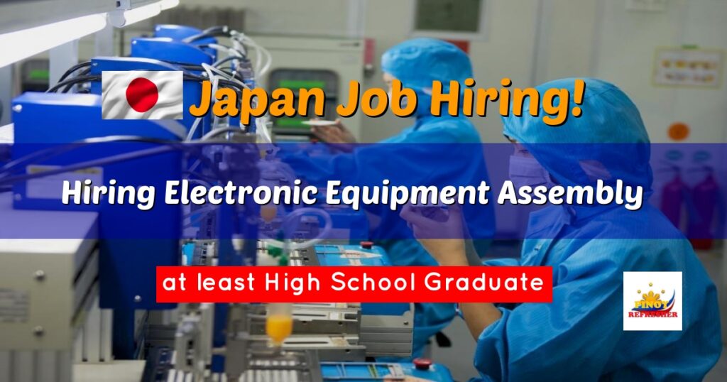 Hiring Electronic Equipment Assembly for Wabou Denshi Co., Ltd.