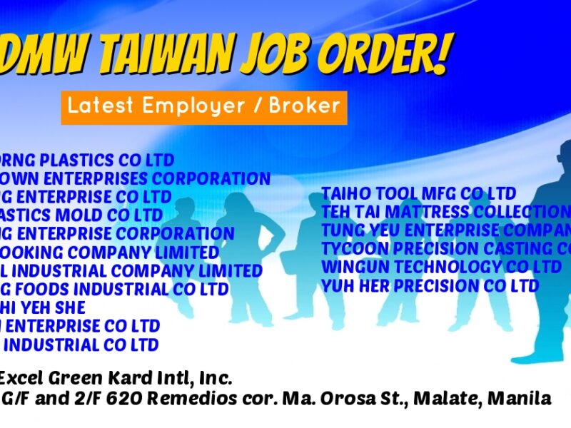 MIP International Manpower Services Inc. is now Hiring Male Factory ...