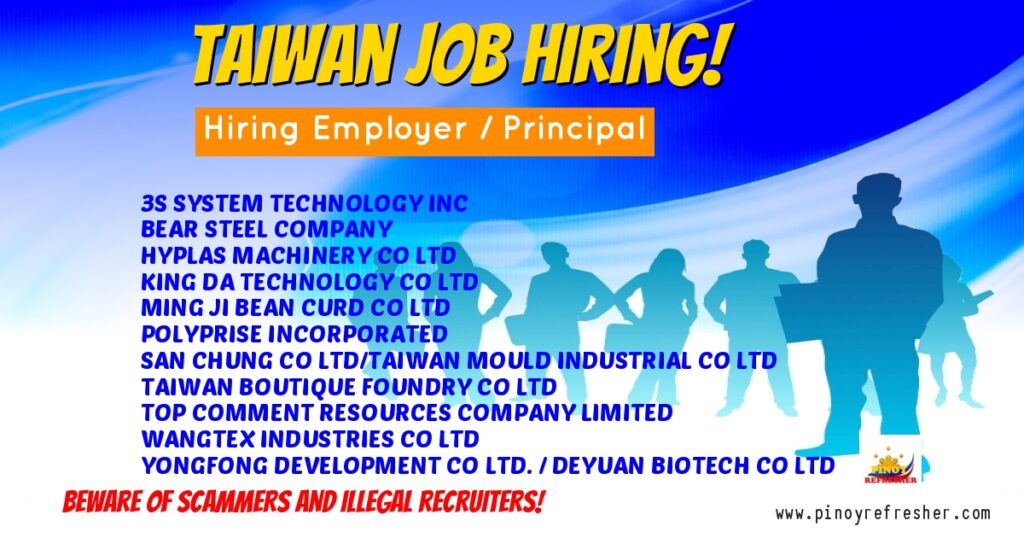 Taiwan Jobs Archives