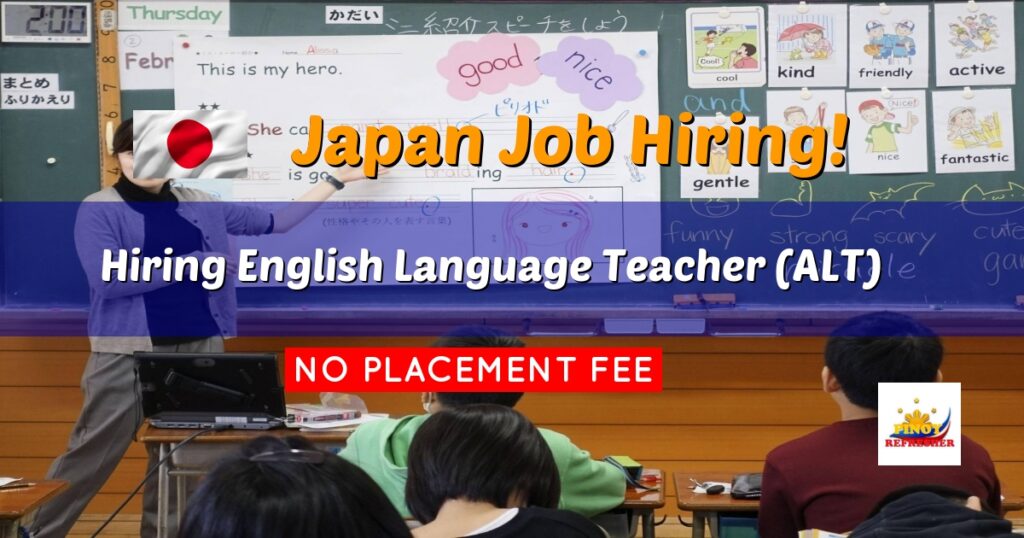 Japan Hiring English Language Teacher for Link Japan Careers Inc.