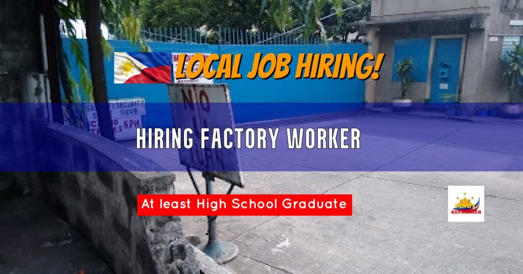 Local Job Hiring Factory Worker for General Metal Container