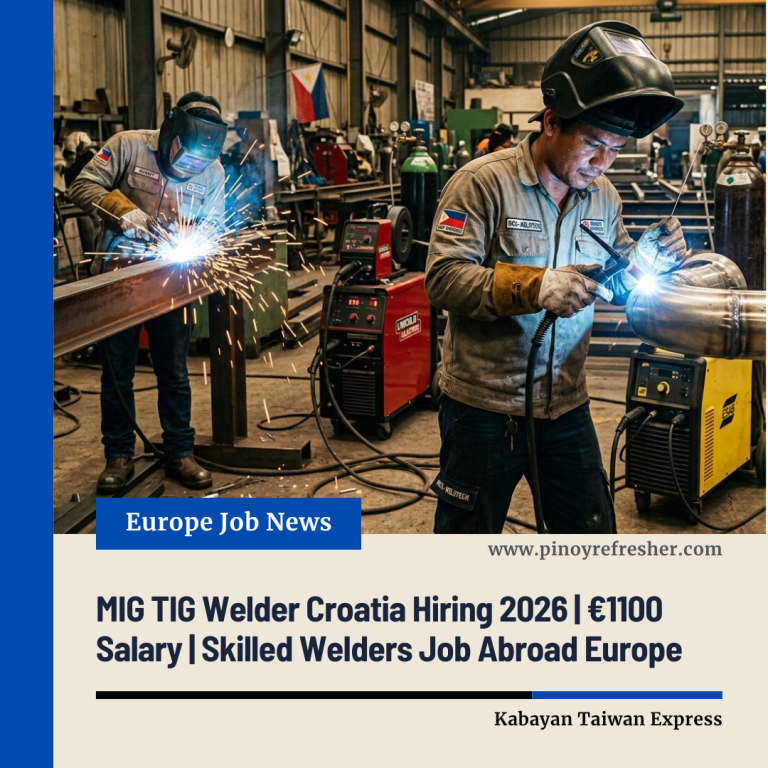 MIG TIG Welder Croatia Hiring 2026 | €1100 Salary | Skilled Welders Job ...